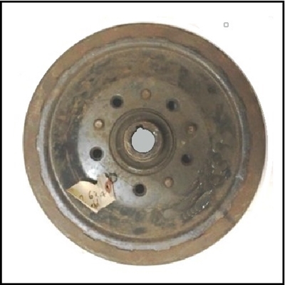 Reconditioned 12" ID rear brake drum/hub assembly for 1952-55 DeSoto