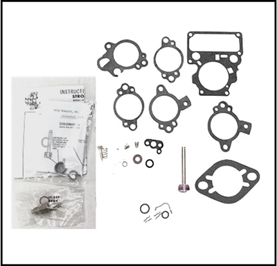 Carburetor overhaul kits for all 1955-59 Chrysler Windsor with Carter BBD 2-BBL