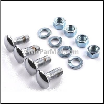 (4) stainless steel capped bumper bolts for all 1966-70 Plymouth Belvedere - GTX - RoadRunner - Satellite and all 1966-70 Dodge Charger - Coronet - SuperBee