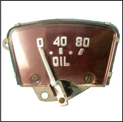 NOS PN 1339821 - 1340297 oil pressure gauge for 1950 Chrysler Royal - Windsor - Saratoga - New Yorker - Imperial