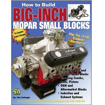 his book shows you how to get that big-cube power, and then it shows you how to optimize the small-block's other systems -- induction, heads, valvetrain, ignition, exhaust, and more -- to make the most of the extra cubic inches