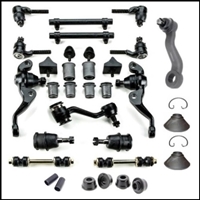 32-piece front-end suspension and steering linkage rebuild kit for 1966-70 Plymouth Belvedere - GTX - RoaRunner - Satellite and 1966-70 Dodge Challenger - Coronet - SuperBee