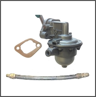 Fuel pump with flex hose for 1941-48 Chrysler Imperial - New Yorker - Saratoga - Town/Country with 323 CID 8-cylinder engine