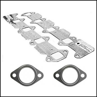 Exhaust manifold gasket set for 1955-66 Plymouth, Dodge and Dodge Trucks with 241 - 260 - 270 - 277 - 301 - 303 - 313 - 315 - 318 - 325 - 326 PolySphere engines