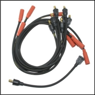 MoPar Script Date-Cded Spark Plug Wire Set for 1965-1966 C-Body with 318 Poly
