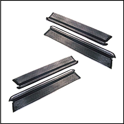 Rubber door sill pad set for 1942-48 Chrysler Corp coupes, sedans and convertibles