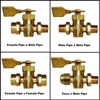Forged brass marine in-line fuel shut off valve for vintage runabouts and cruisers