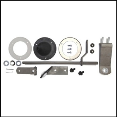 Gearshift control package for 1967-69 Plymouth Barracuda; 1970-73 Duster - Scamp and 1967-73 Dodge Dart - Demon - Sport with floor- console shifted TorqueFlite trans