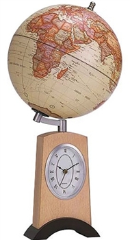 World Globe with Clock