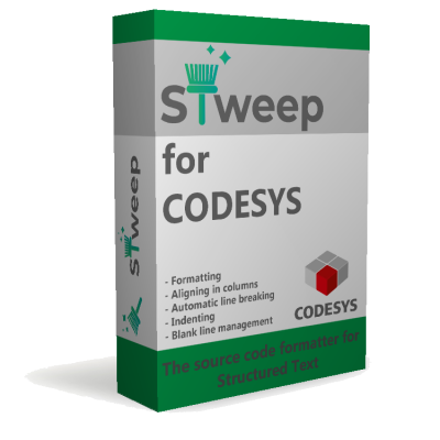 STweep Formatter for CODESYS  Article no. 2101000014