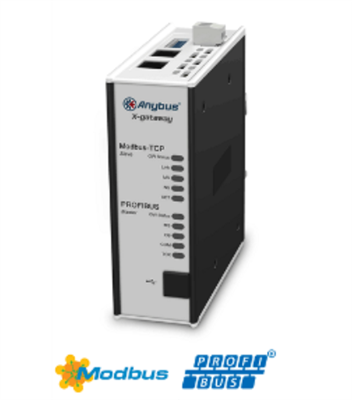 AnybusÂ® X-gateway - PROFIBUS Master - Modbus TCP Server AB7629