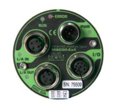 JVL: PROFINET with M12 connectors few IO. MAC00-EP4