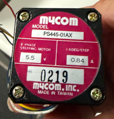 MYCOM 2PHASE STEPPER HALF 0.45Â° MOTOR PS445-01AX