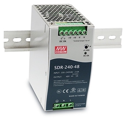 Mean Well: DIN Rail Power Supply (SDR-240)