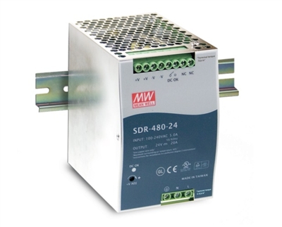 Mean Well: DIN Rail Power Supply (SDR-480)