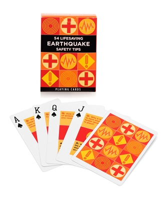 Playing Cards - Earthquake Safety Tips