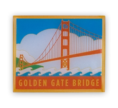 Pin - Golden Gate Bridge Sky and Water