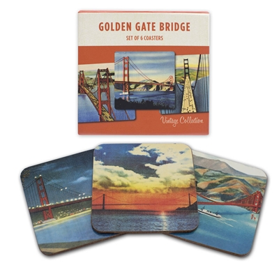 Coaster Set - Golden Gate Bridge