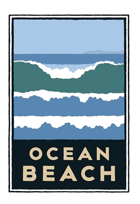 11x17 Print- Ocean Beach
