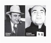Lenticular Postcard Al Capone