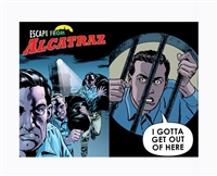 Lenticular Postcard Alcatraz Comic Escape 1962