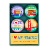 Crystal Magnet Set - I &hearts; San Francisco