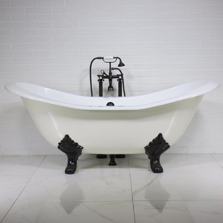 Kohler cast deals iron clawfoot tub