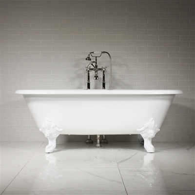 'The Minster' 73 Vintage Designer Cast Iron Clawfoot Bateau Bathtubs from Penhaglion.