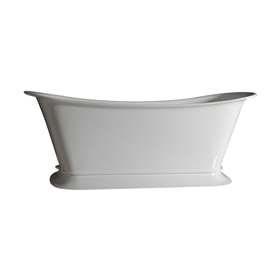 Any Solid Color 'Valloires-WH-59' 59" Cast Iron Chariot Tub and Drain