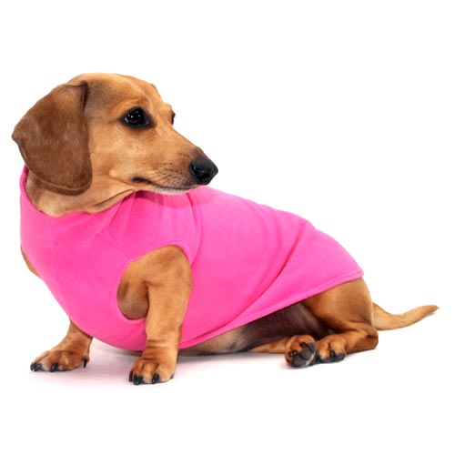 Petal Pink Dachshund Fleece Sweater