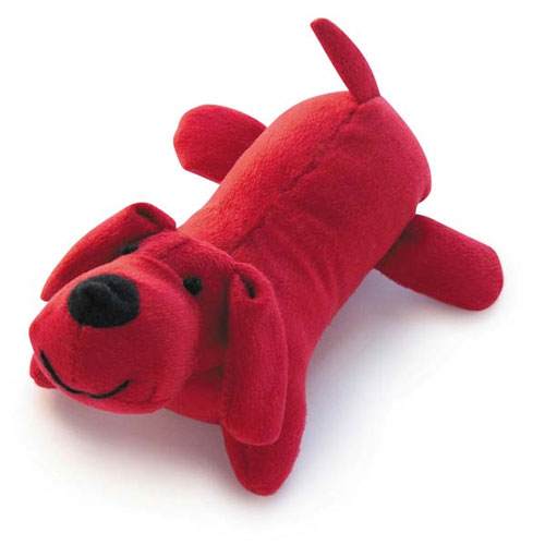 Red Squeaky Puppy Toy