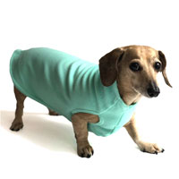 Aqua Dachshund Fleece Sweater