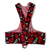 Reversible Scarlet Blooms Dachshund Harness
