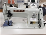 Consew 206rb-5 upholstery canvas industrial commercial sewing machine compound feed walking foot heavy duty sewing
