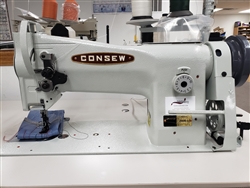 Consew 206rb-5 upholstery canvas industrial commercial sewing machine compound feed walking foot heavy duty sewing