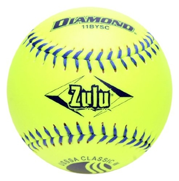 diamond zulu 11” classic slowpitch softballs 11bysc - dozen