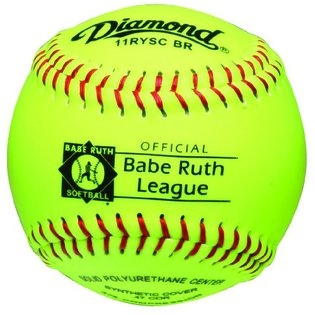 Diamond 11" Youth Babe Ruth Fastpitch Softballs - 6 Dozen
