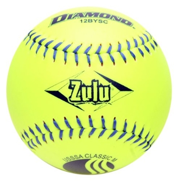 Diamond Zulu 12" Classic Plus USSSA Slowpitch Softballs - 6 Dozen