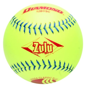 Diamond Zulu 12" Classic Plus Mens USSSA Slowpitch Softballs 12BYSC - 6 Dozen