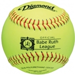 diamond 12" youth babe ruth league fast pitch softball 12ry br - 1 dozen