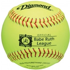 diamond 12" youth babe ruth league fast pitch softball 12ry br - 1 dozen