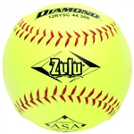 diamond zulu 12" asa synthetic slowpitch softballs - 1 dozen