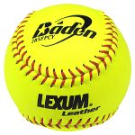 baden 2bsfpcy lexum 12" fastpitch leather game softballs dozen