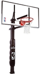 spalding 72" glass arena view h-series in-ground basketball hoop