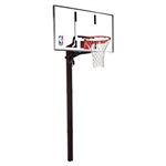 spalding 52" acrylic in-ground basketball hoop