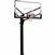 spalding 72" acrylic arena view fixed height in-ground basketball hoop