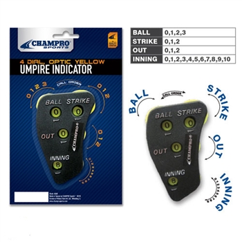 champro 4 dial umpire indicator - new dial configuration dozen