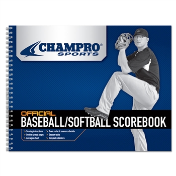 Champro Baseball Softball Scorebook (26 Game)