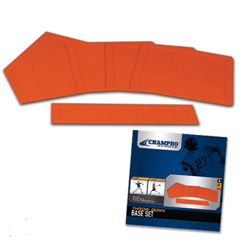 champro sports baseball throw down rubber boxed set