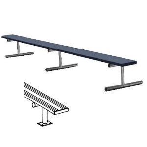 Sports 21 Foot Surface Mount Aluminum Bench without Back